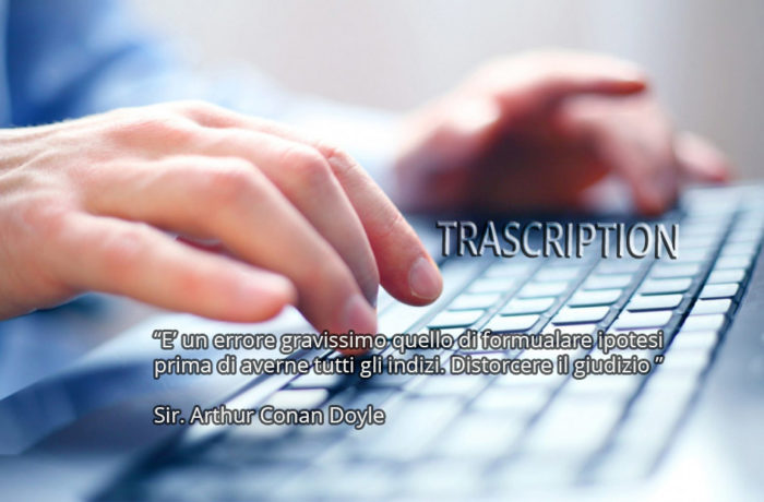 Trascrizioni: Servizi